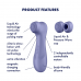 Satisfyer | Вакуумний кліторальний стимулятор Satisfyer Pro 2 Generation 3 with Liquid Air Lilac. Ціна 2199 грн. Фото: 5