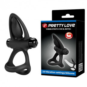 Baile | Ерекційне кільце - Pretty Love Vibration Cock Ring Black. Цена: 852 грн