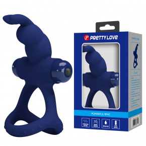 Baile | Pretty Love Powerful Vibro Cock Ring II Bunny Blue. Цена: 827 грн