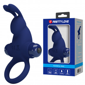 Baile | Pretty Love Powerful Ring Rabbit Vibro Stimulator Blue. Ціна: 934 грн