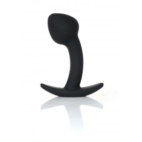 BOYS of TOYS | Анальна пробка Silicone Black Curved Plug S. Ціна: 300 грн