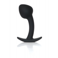 BOYS of TOYS | Анальна пробка - Silicone Black Curved Plug M. Цена 423 грн