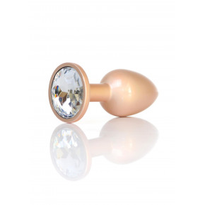 BOYS of TOYS | Анальна пробка - Jewellery Pearl Gold Plug Clear S. Ціна: 514 грн