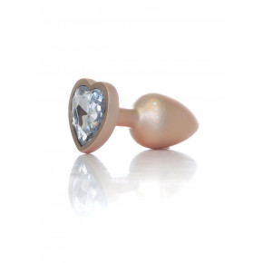 BOYS of TOYS | Анальна пробка - Jewellery Pearl Gold Heart Plug Clear S. Ціна: 531 грн