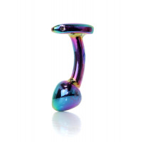 Анальна пробка - Jewellery Multicolour Curved Plug S