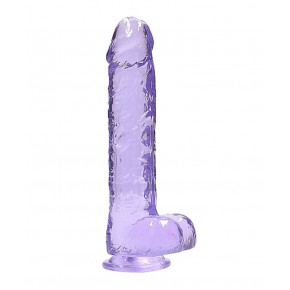BOYS of TOYS | Фалоімітатор - Realrock Dildo With Balls 9'/23 см Purple. Ціна: 1423 грн
