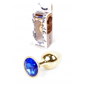 BOYS of TOYS | Анальна пробка - Jewellery Gold Plug Dark Blue. Цена: 423 грн