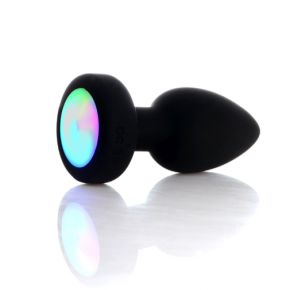 BOYS of TOYS | Анальна пробка - Silicone Black Plug Disco Flashlight. Цена: 875 грн