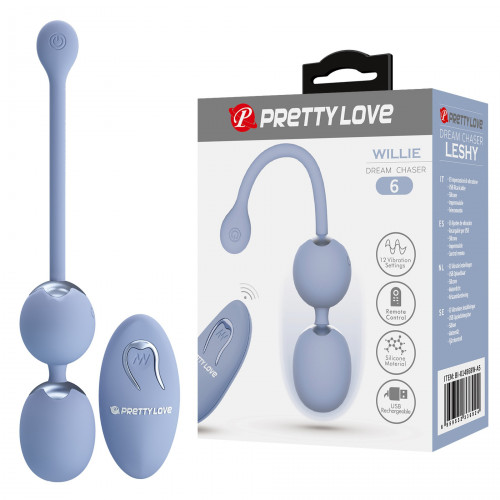 Baile | Вагінальні віброкульки - Pretty Love Willie Vibrating Kegel Balls Light Blue. Цена 2 139 грн Baile | Вагінальні віброкульки - Pretty Love Willie Vibrating Kegel Balls Light Blue. Цена 2 139 грн