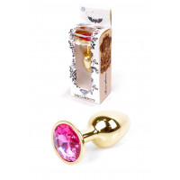 BOYS of TOYS | Анальна пробка - Jewellery Gold Plug Pink. Цена 422 грн