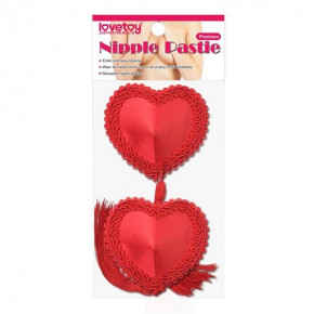 Lovetoy | Пестіси - Reusable Red Heart Tassels Nipple Pasties. Ціна: 476 грн