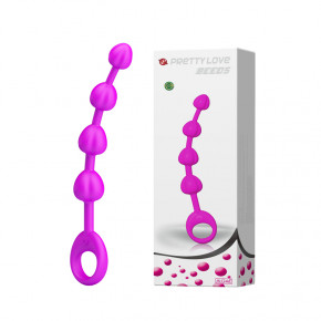 Baile | Анальний стимулятор - Pretty Love Beeds Purple. Ціна: 596 грн