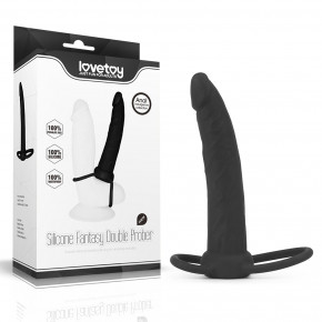 Lovetoy | Насадка для подвійного проникнення - Anal Indulgence Collection Silicone Fantasy Double Prober. Цена: 826 грн