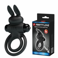 Baile | Ерекційне кільце - Pretty Love Vibrant Penis Ring III Black. Цена 614 грн