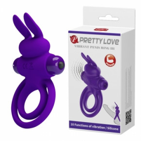 Ерекційне кільце - Pretty Love Vibrant Penis Ring III Purple