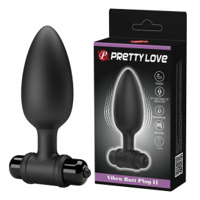 Baile | Анальна пробка - Pretty Love Vibra Butt Plug II Black. Цена: 617 грн