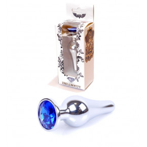 BOYS of TOYS | Анальна пробка - Jewellery Silver BUTT PLUG- Dark Blue. Цена: 480 грн