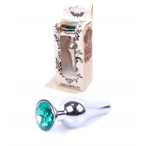 BOYS of TOYS | Анальна пробка - Jewellery Silver BUTT PLUG- Green. Цена: 470 грн