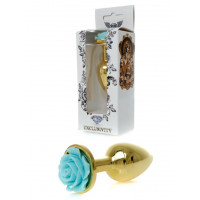 BOYS of TOYS | Анальна пробка - Jewellery Gold PLUG ROSE- Light Blue. Ціна 456 грн