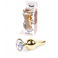 BOYS of TOYS | Анальна пробка - Jewellery Gold BUTT PLUG- Clear. Цена 585 грн