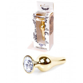 BOYS of TOYS | Анальна пробка - Jewellery Gold BUTT PLUG- Clear. Цена: 585 грн