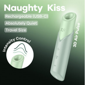 Satisfyer | Кліторальний стимулятор - Naughty Kiss. Цена: 1 127 грн
