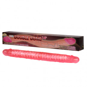 Двосторонній фалоімітатор - Double Dong Pink, 14