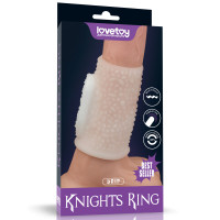 Lovetoy | Насадка на член - Vibrating Drip Knights Ring White. Цена 881 грн