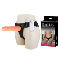 Baile | Страпон - Baile Jessica Strap On Vibrating, 17 см. Ціна 486 грн