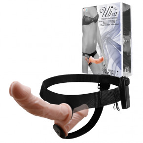 Baile | Страпон - Ultra Passionate Harness Dual Penis Strap On Flesh. Цена: 868 грн