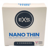 Презервативи - EXS Nano Thin, 3 шт.
