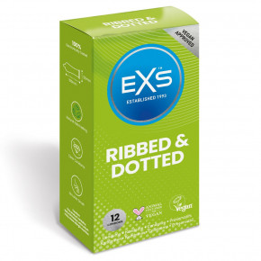 EXS | Презервативи - EXS Ribbed And Dotted, 12 шт.. Цена: 320 грн