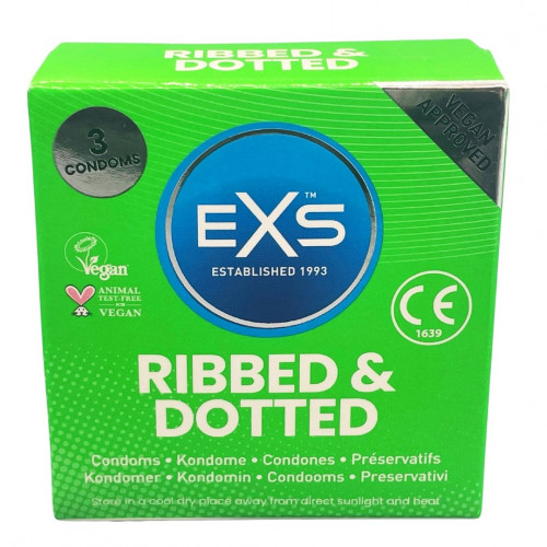 EXS | Презервативи - EXS Ribbed And Dotted, 3 шт.. Ціна 142 грн EXS | Презервативи - EXS Ribbed And Dotted, 3 шт.. Ціна 142 грн