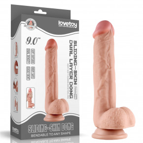 Lovetoy | Фалоімітатор - Sliding-Skin Dual Layer Dong 9