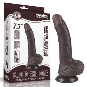 Lovetoy | Фалоімітатор - Sliding-Skin Dual Layer Dong 7.5