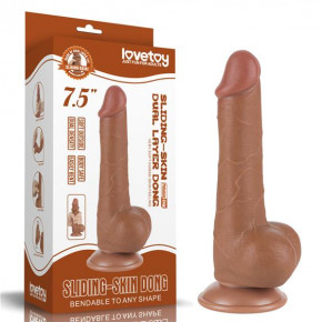 Lovetoy | Фалоімітатор - Sliding-Skin Dual Layer Dong 7.5
