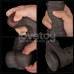 Lovetoy | Фалоімітатор - Dual Layered Bendable Silicone Cock XXL 16'' Black. Цена 3 070 грн. Фото: 4