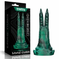 Вібростимулятор - Double-Claw Vibrating Silicone Dildo Savage Charm