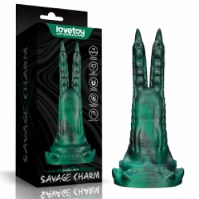 Lovetoy | Вібростимулятор - Double-Claw Vibrating Silicone Dildo Savage Charm. Цена: 2 516 грн