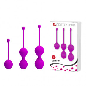Baile | Вагінальні кульки - Pretty Love Kegel Balls Set Pink, 3 шт.. Цена: 913 грн