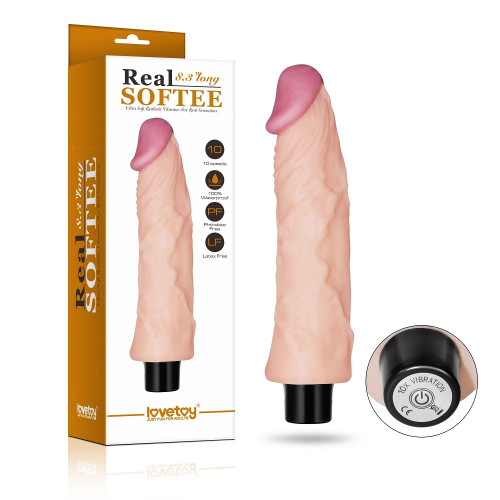 Lovetoy | Реалістичний вібратор - Real Softee Vibrator 8 Lovetoy | Реалістичний вібратор - Real Softee Vibrator 8