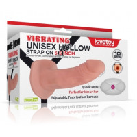 Страпон - Vibrating Unisex Hollow Strap On 6.5