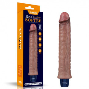 Lovetoy | Вібратор - Real Softee Rechargeable Silicone Vibrating Dildo 9.5