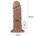 Lovetoy | Реалістичний вібратор - King-Sized Realistic Chubby Vibrating Dildo 10.5