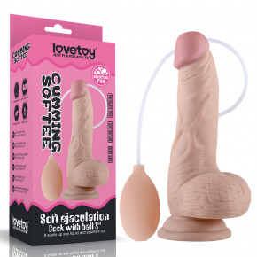 Lovetoy | Фалоімітатор - Soft Ejaculation Cock With Ball 8