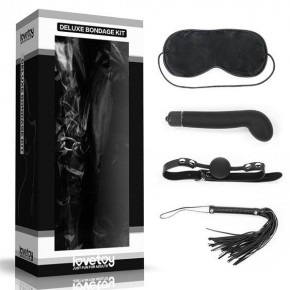Набір БДСМ - Deluxe Bondage Kit (маска, вібратор, кляп, флогер) Набір БДСМ - Deluxe Bondage Kit (маска, вібратор, кляп, флогер)