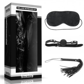 Набір БДСМ - Deluxe Bondage Kit (маска, кляп, флогер) Набір БДСМ - Deluxe Bondage Kit (маска, кляп, флогер)