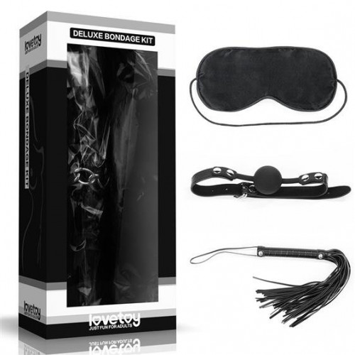 Lovetoy | Набір БДСМ - Deluxe Bondage Kit (маска, кляп, флогер). Цена 1 271 грн Lovetoy | Набір БДСМ - Deluxe Bondage Kit (маска, кляп, флогер). Цена 1 271 грн