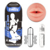Реалистичный мастурбатор LoveToy Sex In Can Mouth Lotus Tunnel Vibrating – имитация глубокого минета