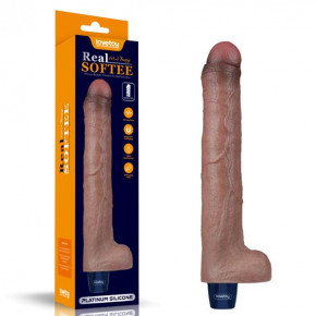 Lovetoy | Вібратор - Real Softee Rechargeable Silicone Vibrating Dildo 10.5